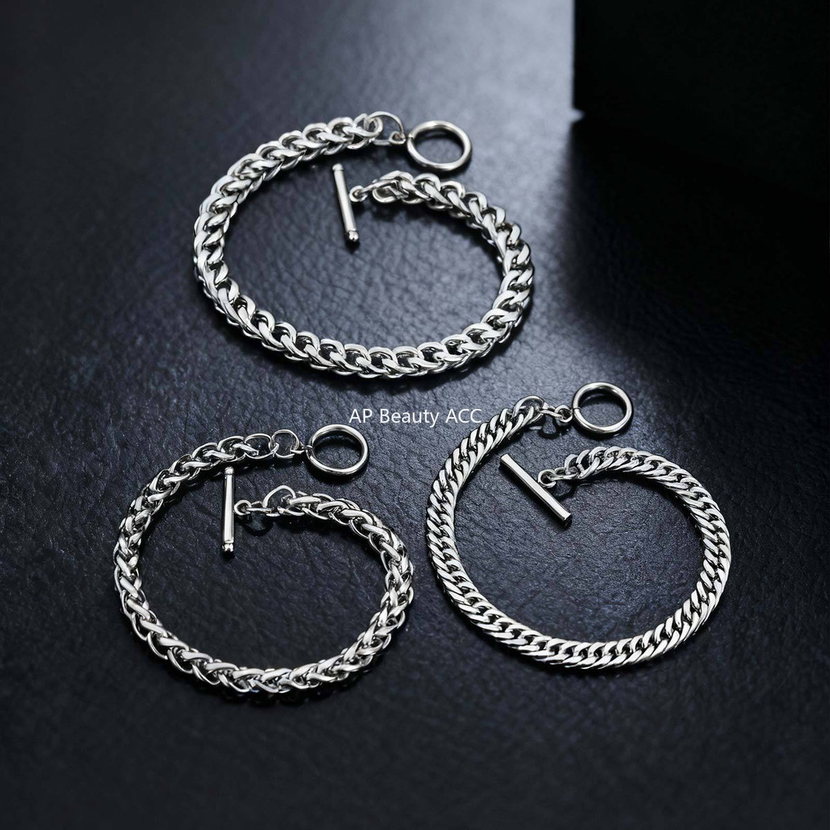 G관 - 스테인리스 스틸 체인 OT 고리 팔찌 [BR-1749] 25.12-1