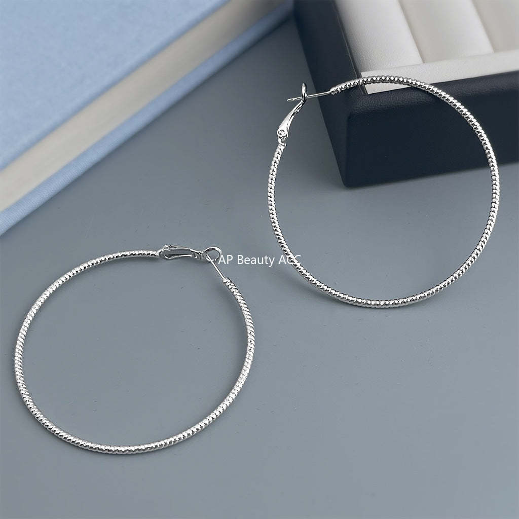 C관 - 대형 후프 링 925 은침 귀걸이 [7165-7172] 25.11-4
