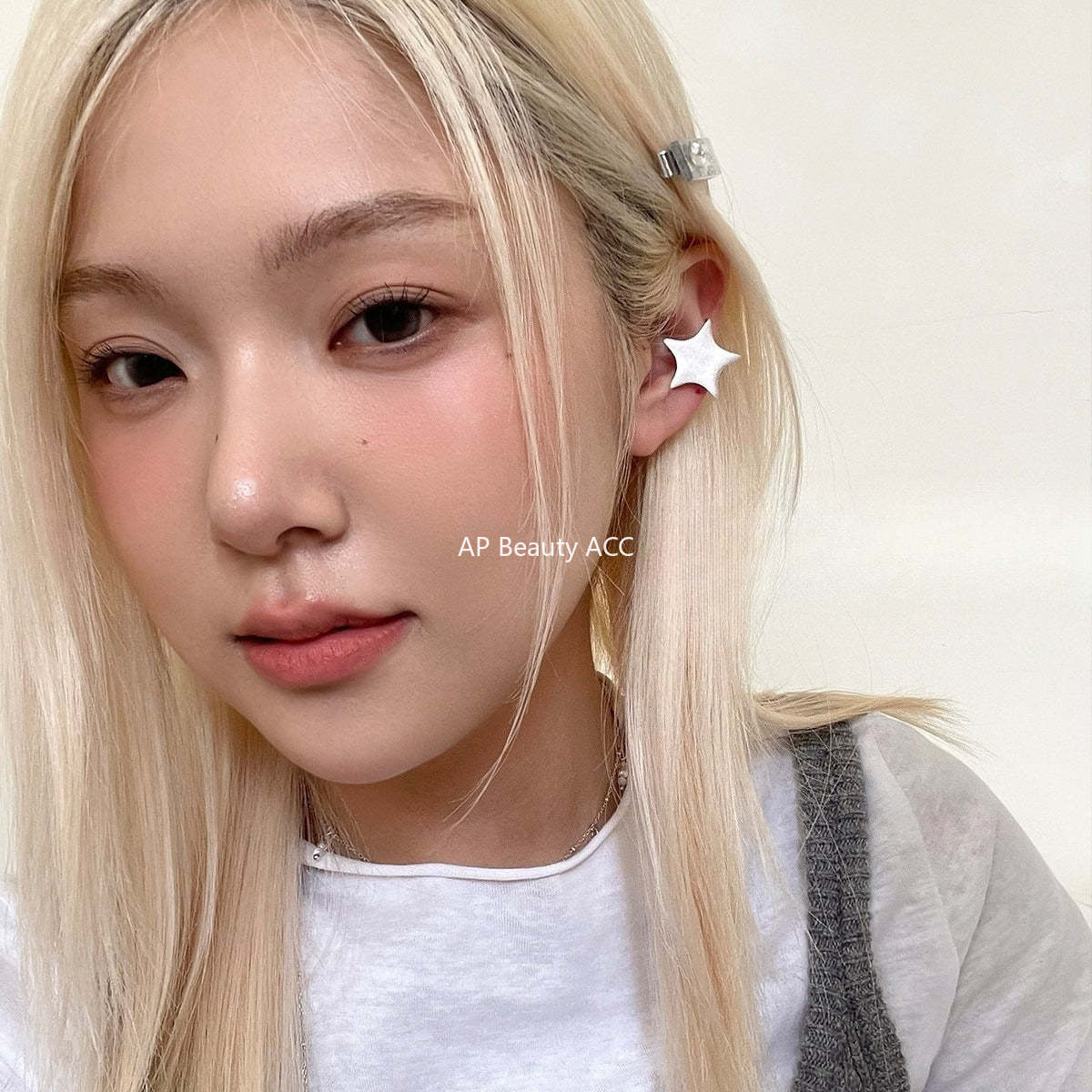 A관 - 샌딩 오각별 디자인 이어커프 귀걸이 [EJ-49] 25.12-1