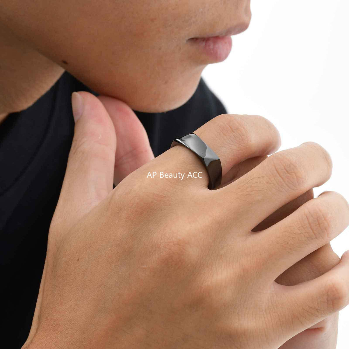 G관 - 스테인리스 스틸 오각형 반지 [RC-915] 25.10-5