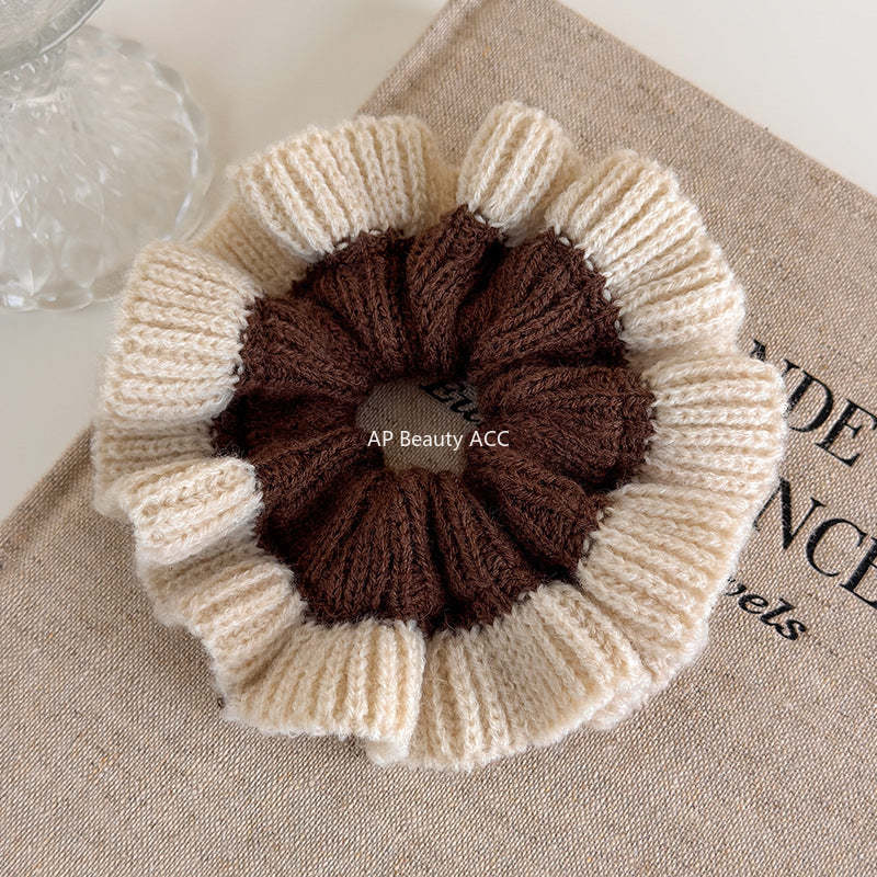 E관 - 투톤 컬러 니트 울 곱창 헤어밴드 [27516] 25.09-4