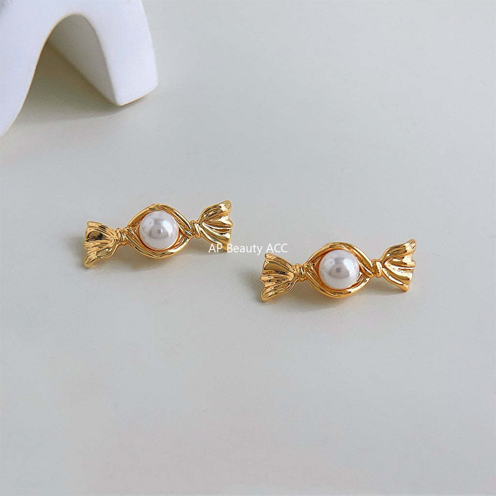 C관 - 14K 도금 사탕 모티프 감각적 귀걸이 [4287] 24.06-2