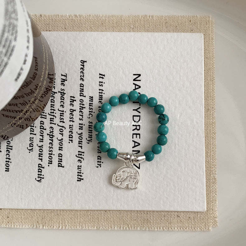 A관 - 아게이트 칼세도니 담수진주 비즈 925실버 반지 [RA] 25.11-4