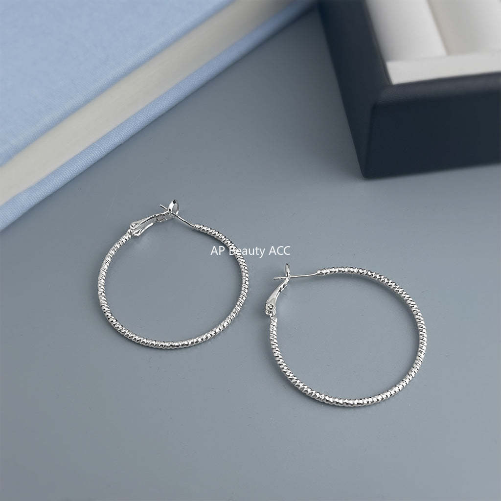 C관 - 대형 후프 링 925 은침 귀걸이 [7165-7172] 25.11-4