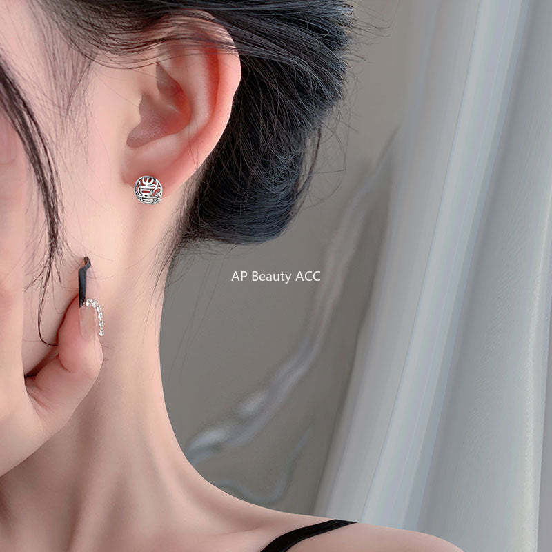 B관 - 925 실버 '희락' 문자 이어커프 귀걸이 [YC7595E] 24.10-4