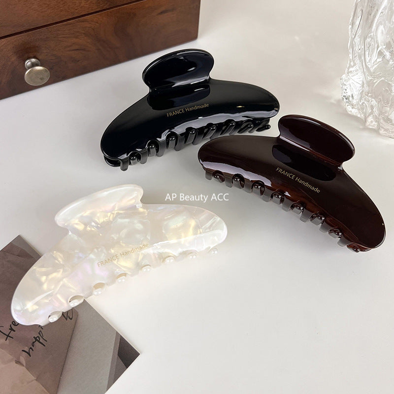 E관 - 아세테이트 올림머리 디자인 집게핀 [22978] 25.10-2