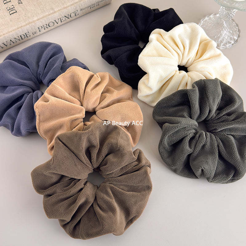 E관 - 부드러운 타월 벨벳 소재 대형 곱창 헤어밴드 [26093] 25.11-1