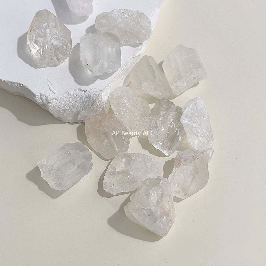 C관 - 화이트 크리스탈 14K 도금 은침 귀걸이 [3952] 24.05-3