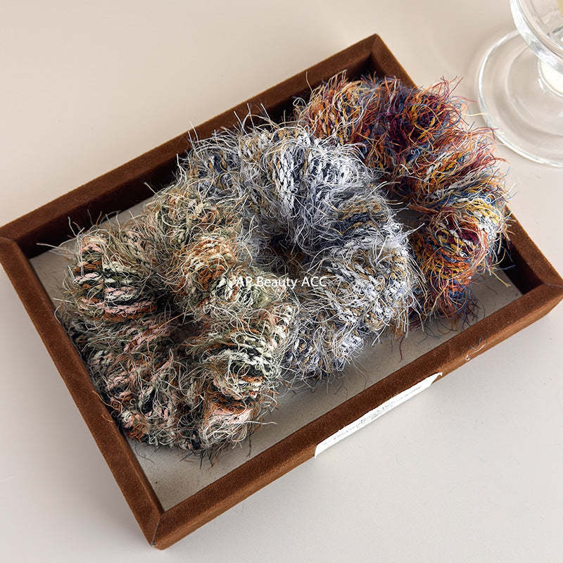 E관 - 컬러 니트 뜨개실 곱창 헤어밴드 [24417] 25.11-1