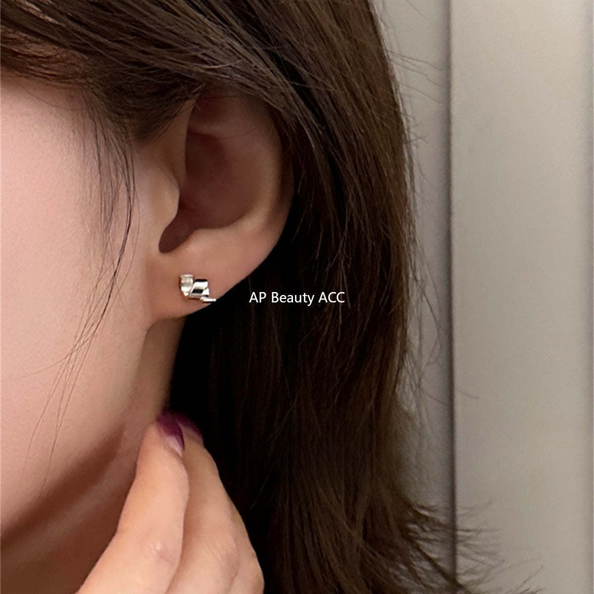 A관 - 925 은침 리본 귀걸이 [EH-3487] 25.05-3