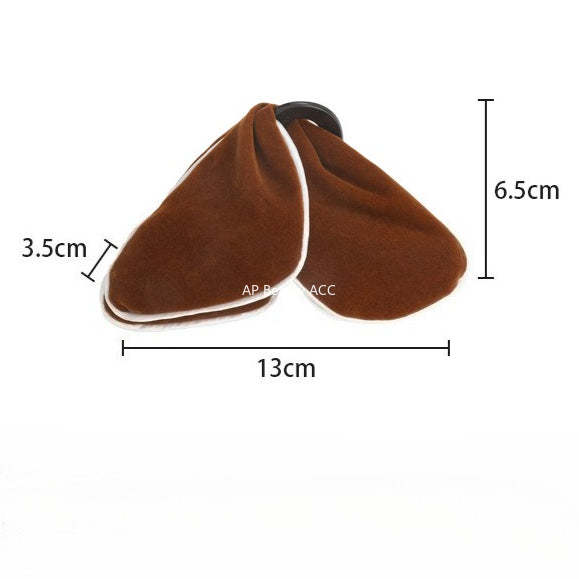 E관 - 벨벳 나비 모양 삼각형 집게핀 [27586] 25.10-4