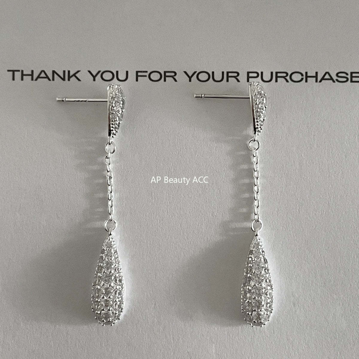 A관 - 롱 태슬 물방울 디자인 925 은침 귀걸이 [EH-2450-SJ] 25.12-1