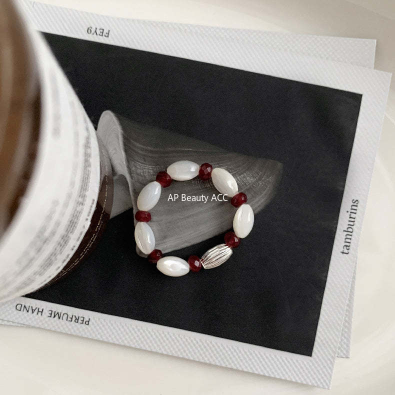 A관 - 클로버 십자가 하트 코끼리 미니 펜던트 925실버 비즈 반지 [RC] 25.11-4