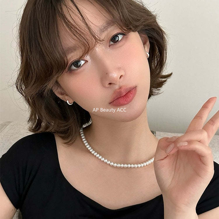 A관 - 샌딩 심플 링 925 은침 귀걸이 [EH-4318] 25.12-2