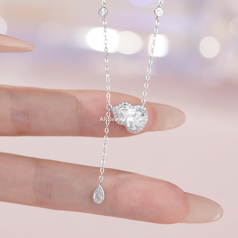 B관 - 999 실버 호리병 큐빅 펜던트 드롭 목걸이 [YC3103N_1] 25.11-2