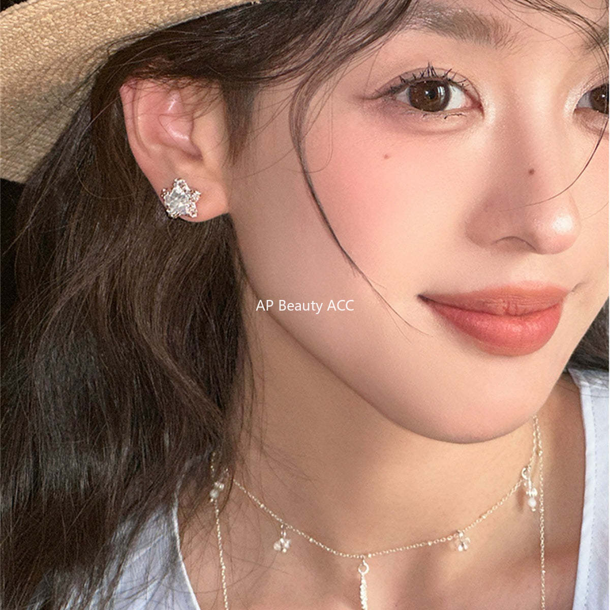 A관 - 별 모양 큐빅 스터드형 귀걸이 [EH-4149] 25.09-4