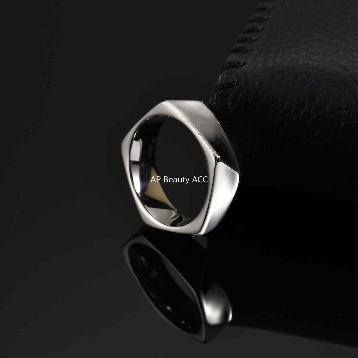 G관 - 스테인리스 스틸 오각형 반지 [RC-915] 25.10-5