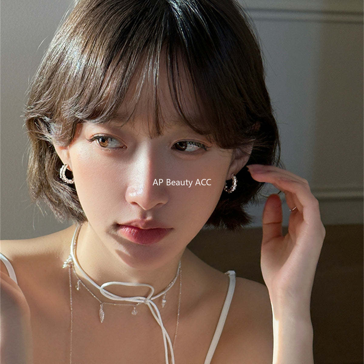 A관 - 925 은침 큐빅 링 귀걸이 [EH-3981] 25.08-4