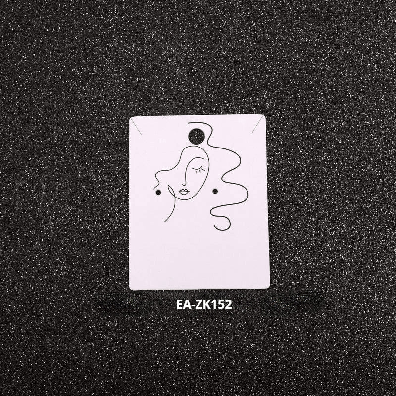 액세서리 부자재 - [4.8x6.2cm] 목걸이 귀걸이 포장지 200장 얼굴 그림 두꺼운 코팅지 OPP 별도구매 [GF03]