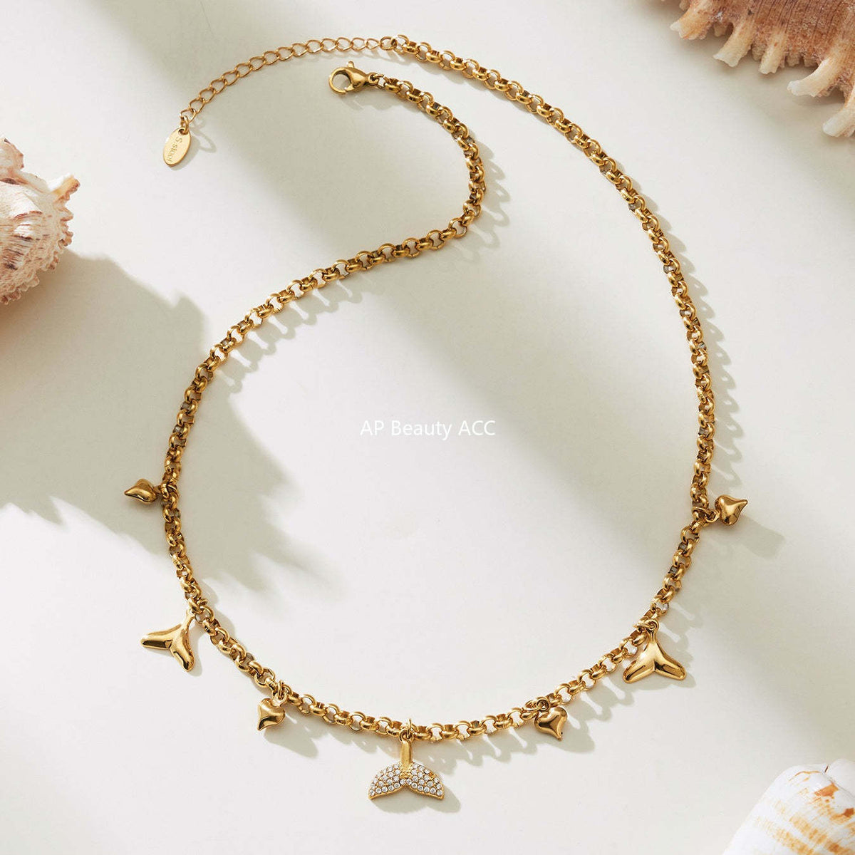 D관 - 스테인리스 스틸 해양생물 게 큐빅 펜던트 목걸이 [P826] 25.11-4