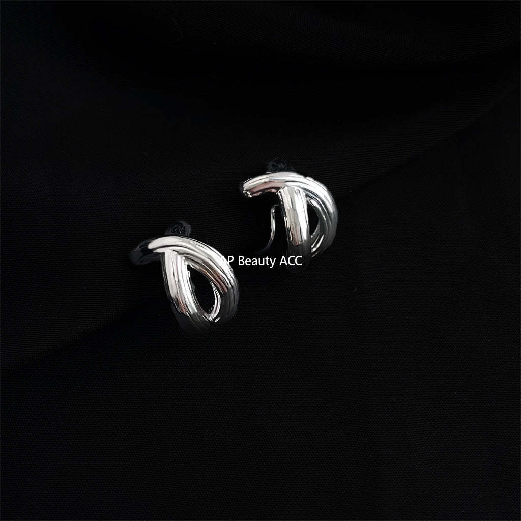 C관 - 큐빅 레진 진주 무피어싱 나선형 이어커프 귀걸이 [EJ0203F] 25.02-3