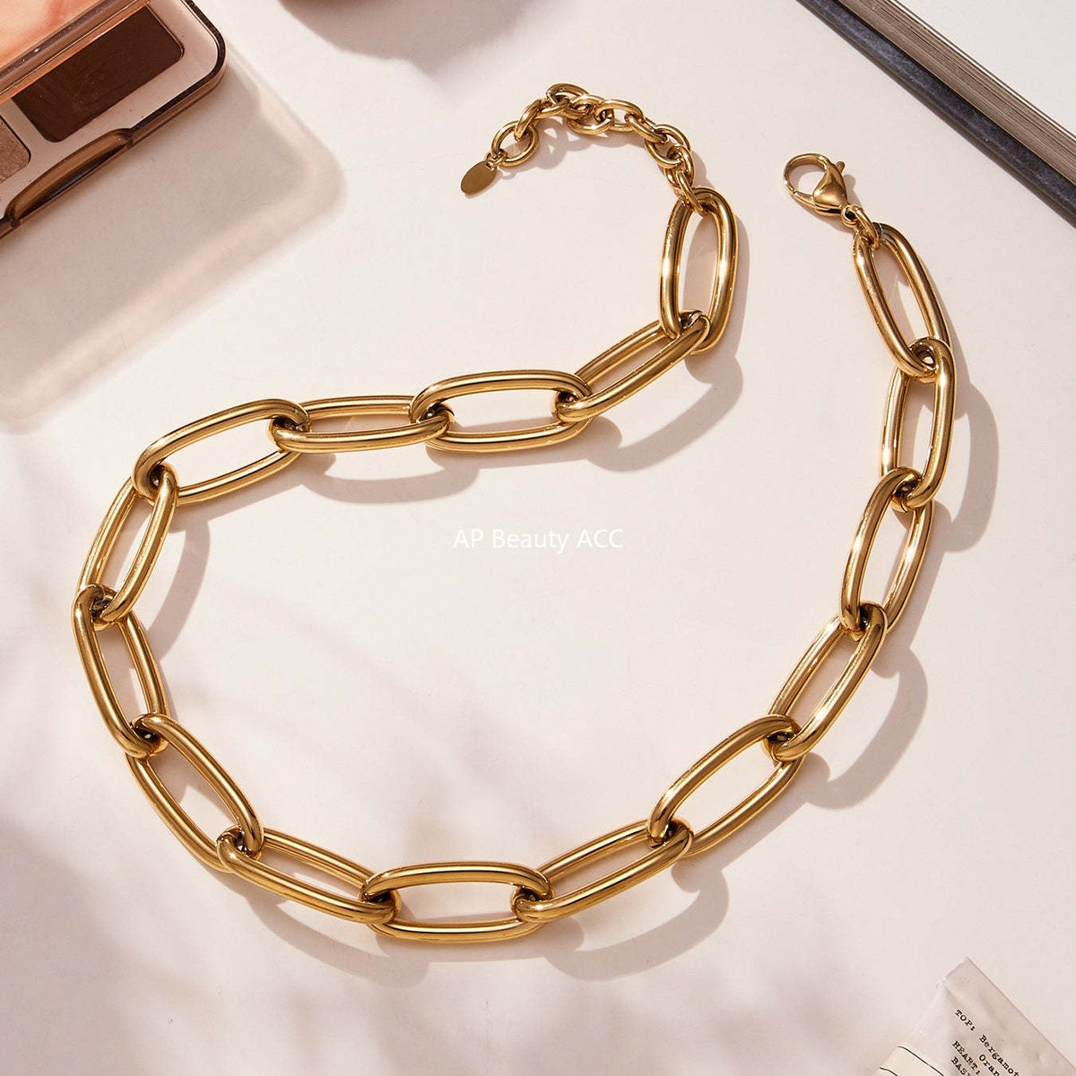 D관 - 체인 디자인 스테인리스 스틸 목걸이 팔찌 [TXP468-TXE468] 25.11-3