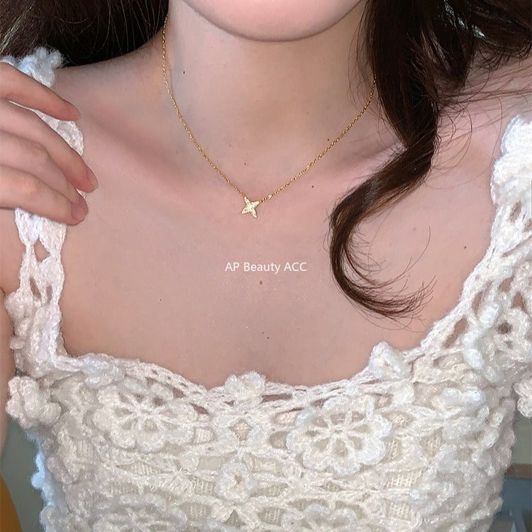 A관 - 925 실버 큐빅 별 펜던트 목걸이 [XL-1229] 25.11-1