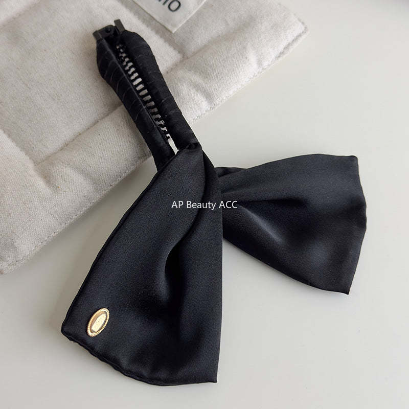 E관 - 새틴 도트 날개형 디자인 헤어핀 [27090] 25.06-3