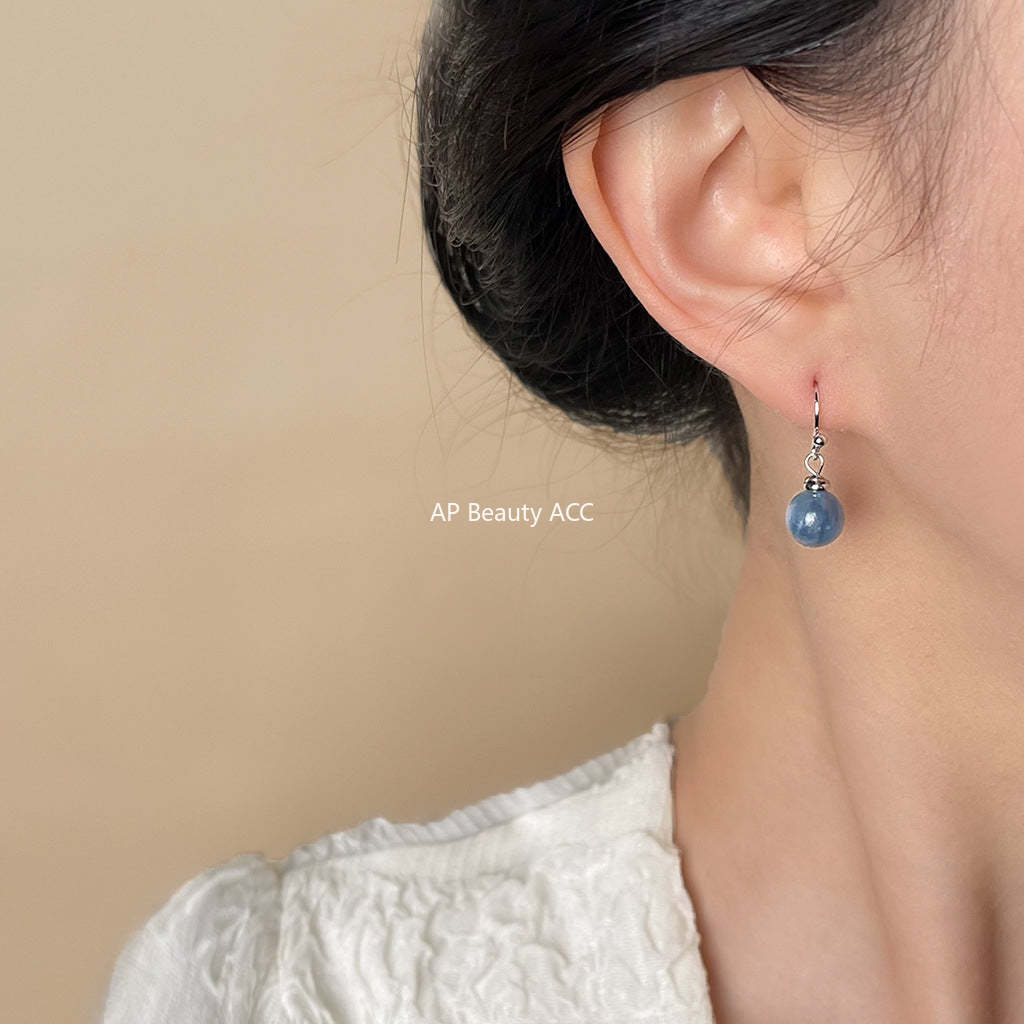 C관 - 천연석 자수정 심플 귀걸이 [5557-5564] 25.02-2