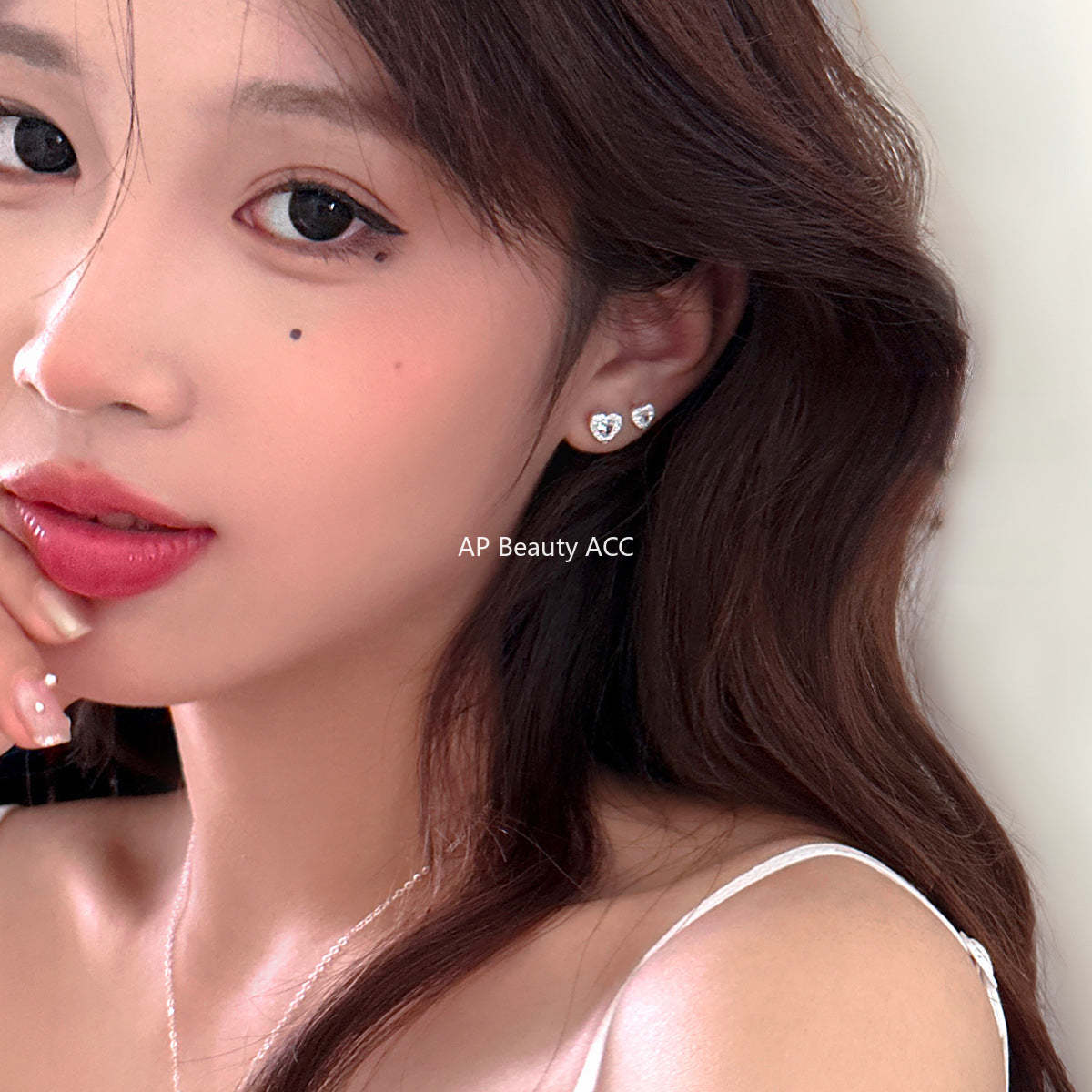 A관 - 하트 풀큐빅 925 은침 귀걸이 [EH-3950] 25.08-5