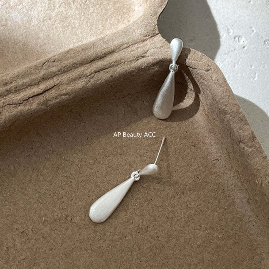 A관 - 샌딩 드롭 물방울 디자인 귀걸이 [EH-4104] 25.10-4