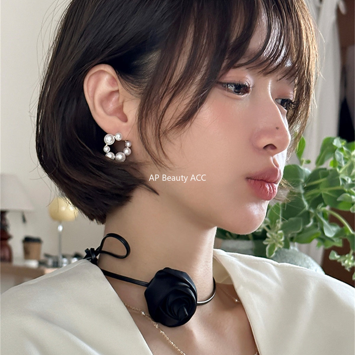 A관 - 925 은침 불규칙 진주 링 귀걸이 [EH-3979] 25.10-1