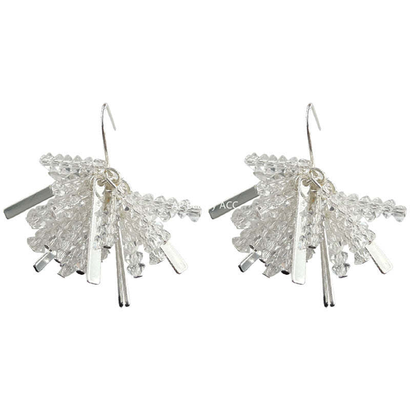 C관 - 유리 크리스탈 섬세한 디테일 귀걸이 [4329] 24.06-3