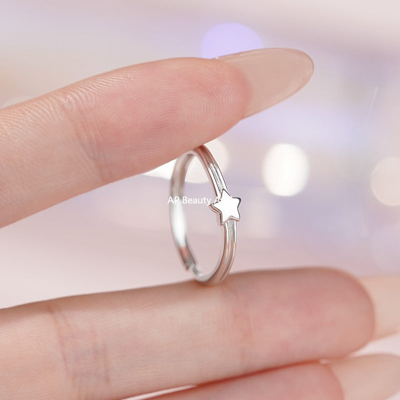 B관 - 999 실버 별 포인트 심플 반지 [YC4119R_1] 25.11-2