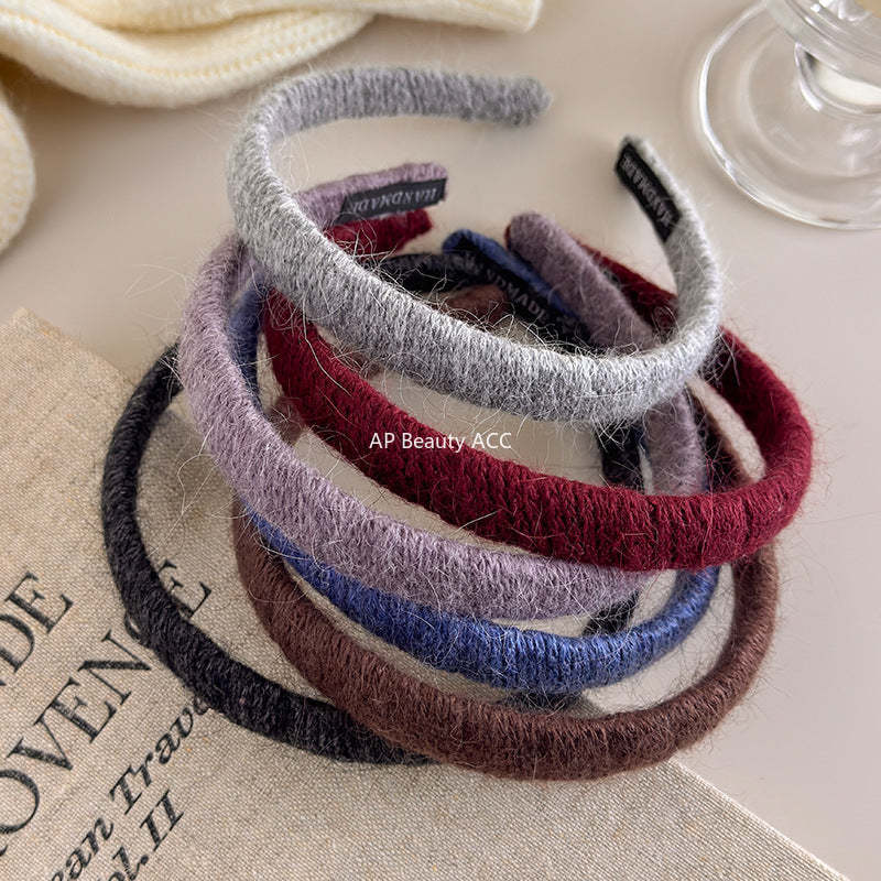 E관 - 털실 소재 볼륨 얇은 머리띠 [27651] 25.11-3