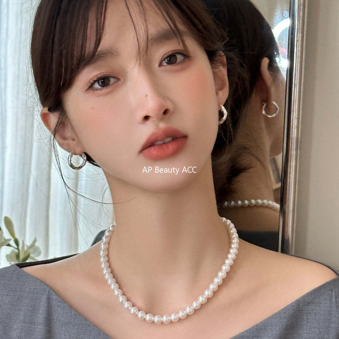 A관 - 비대칭 민무늬 주름 귀찌 귀걸이 [EJ-25] 25.10-1