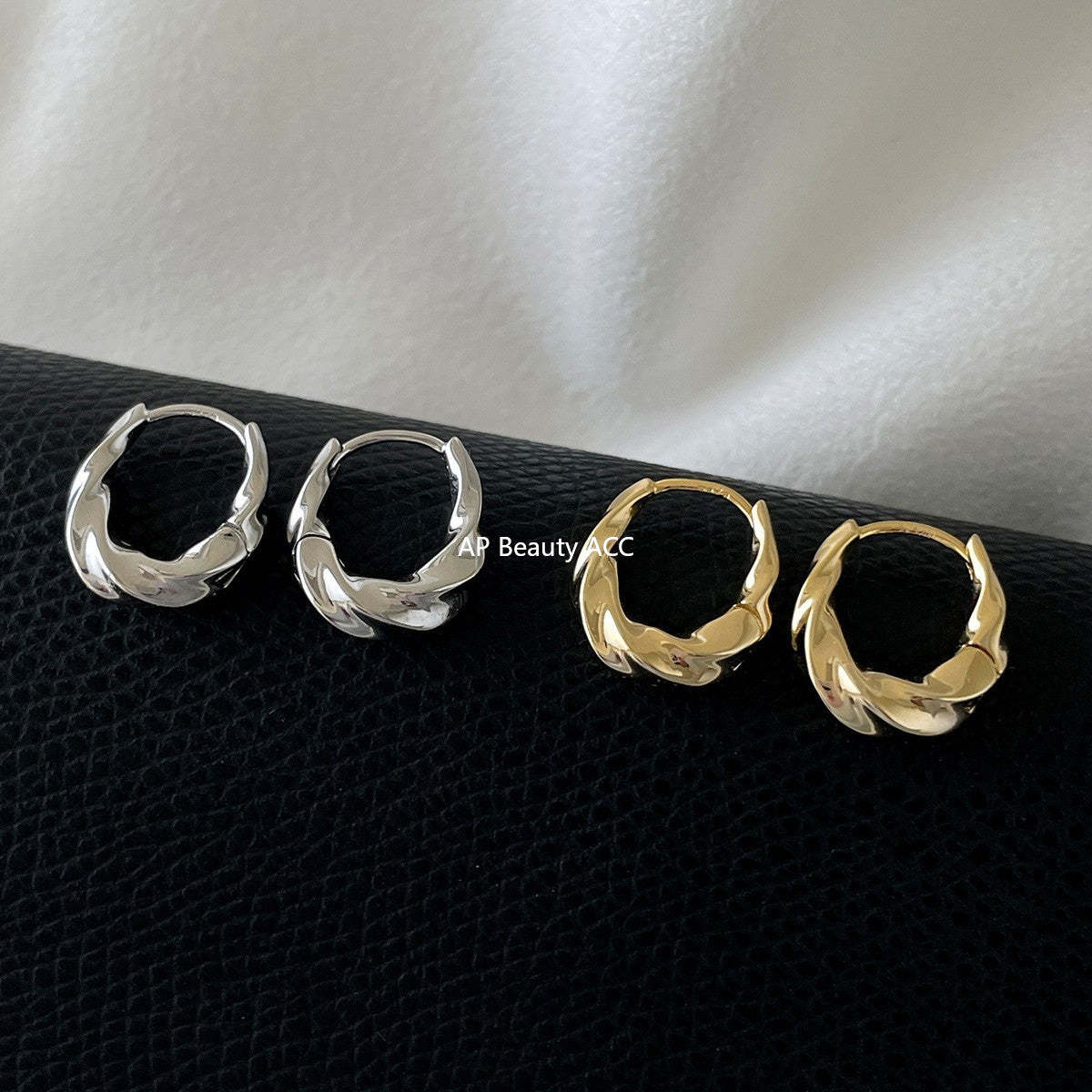 A관 - 925 은침 트위스트 링 귀걸이 [EH-4024] 25.10-2