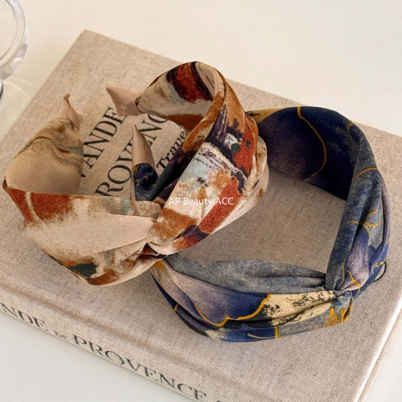 E관 - 패브릭 와이드 꼬임 머리띠 [27494] 25.09-4