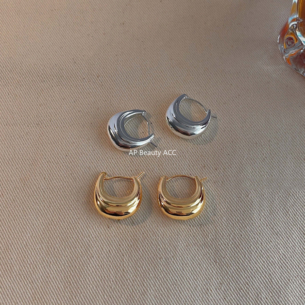 C관 - 개성 있는 고급스러운 기하학적 귀걸이 14K 도금 귀걸이 [3741-3742] 24.04-4