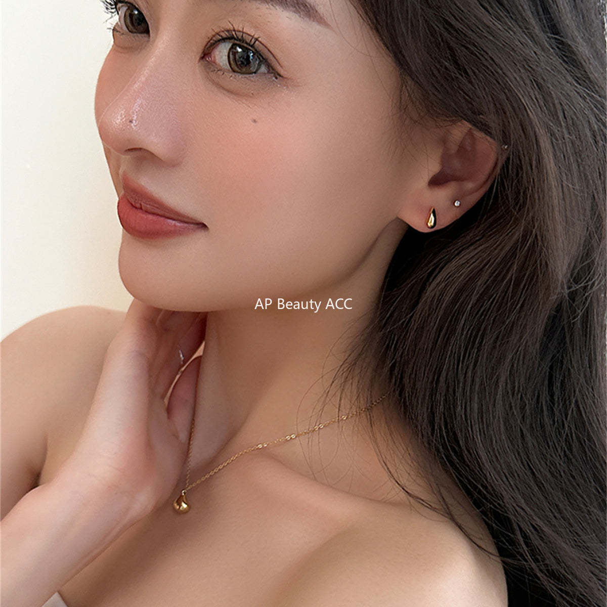 A관 - 미니 물방울 디자인 925 은침 귀걸이 [EH-3770] 25.07-4