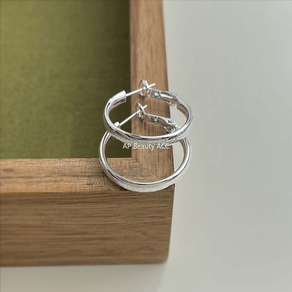 C관 - 무광 14K 도금 미니멀 링 귀걸이 [5731-5736] 25.03-3