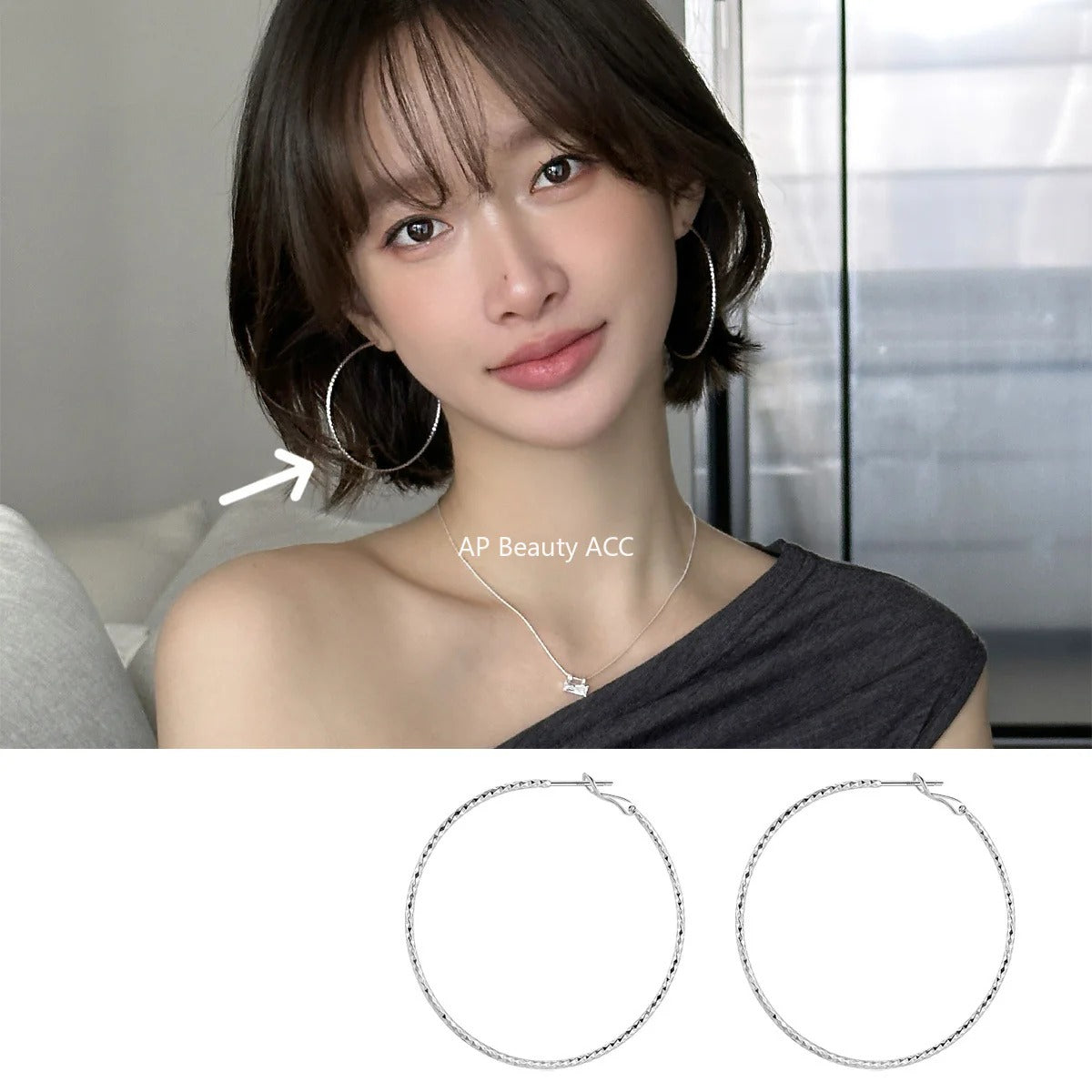 A관 - 925 은침 빈티지 링 귀걸이 [EH-4176] 25.10-3