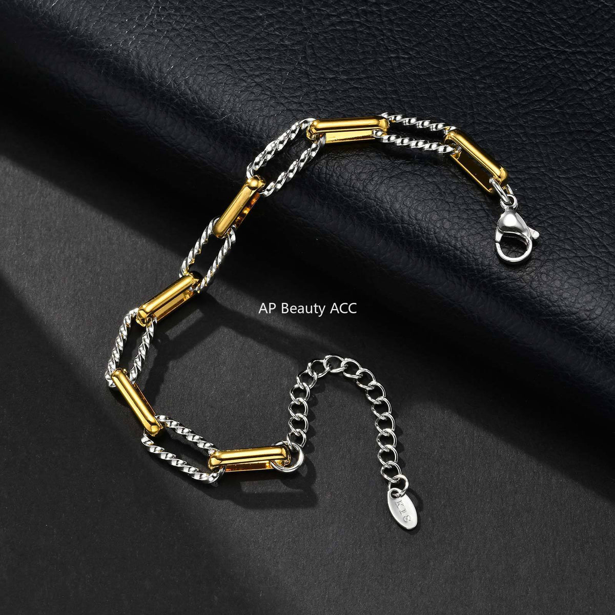 G관 - 스테인리스 스틸 핸드메이드 체인 팔찌 [BR-1705] 25.10-5