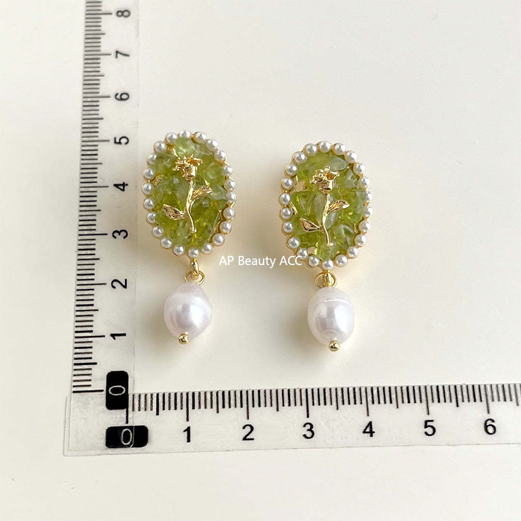 C관 - 담수 진주 골드 도금 나선형 이어커프 귀걸이 [EJ0203P] 25.02-3