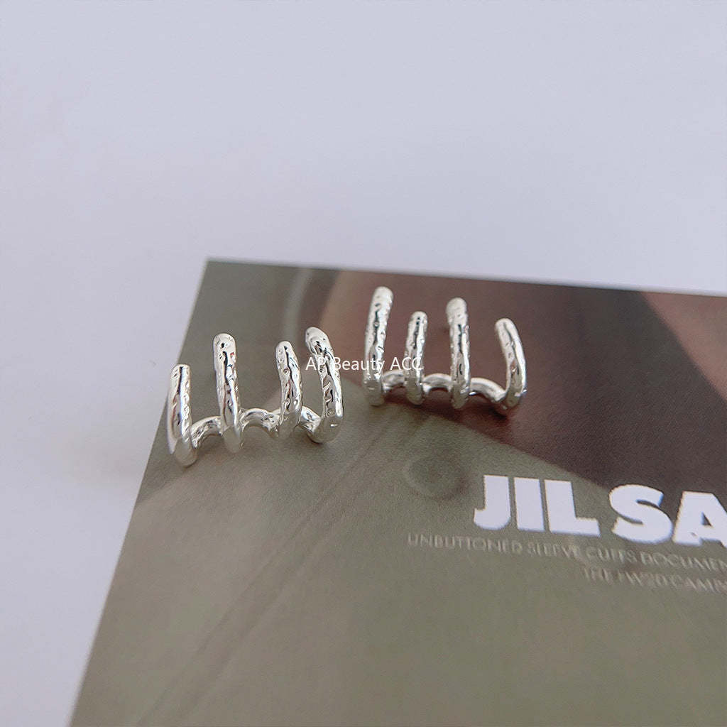 C관 - 인스타그램 스타일 기하학 은침 귀걸이 [3966] 24.05-1