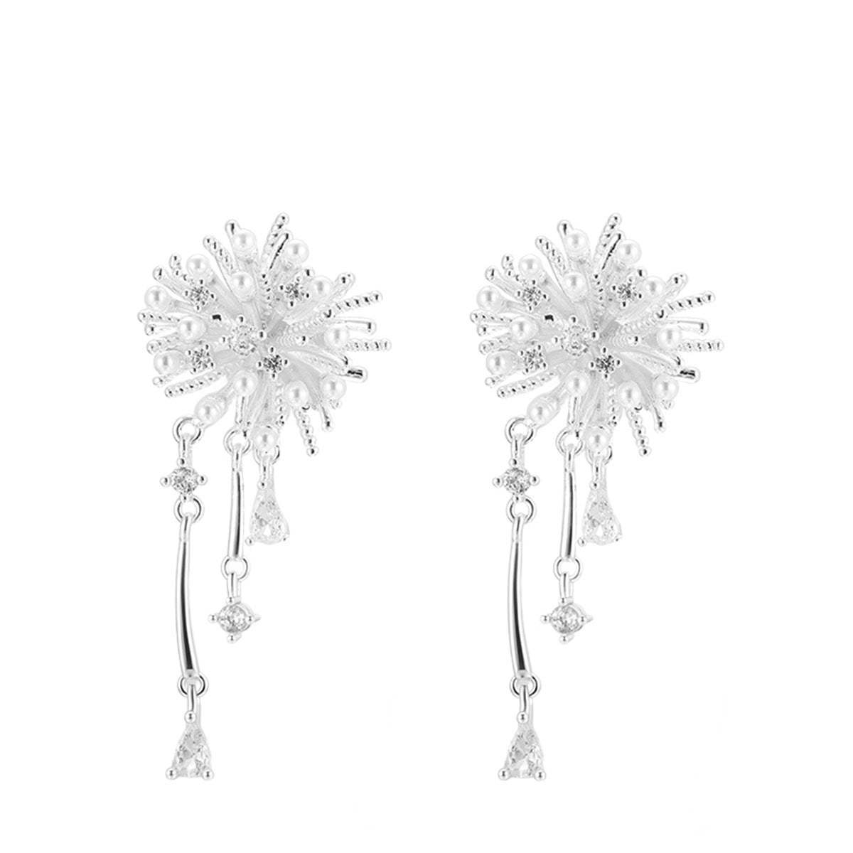 A관 - 큐빅 불꽃 디자인 드롭 귀걸이 [EH-4076] 25.10-4