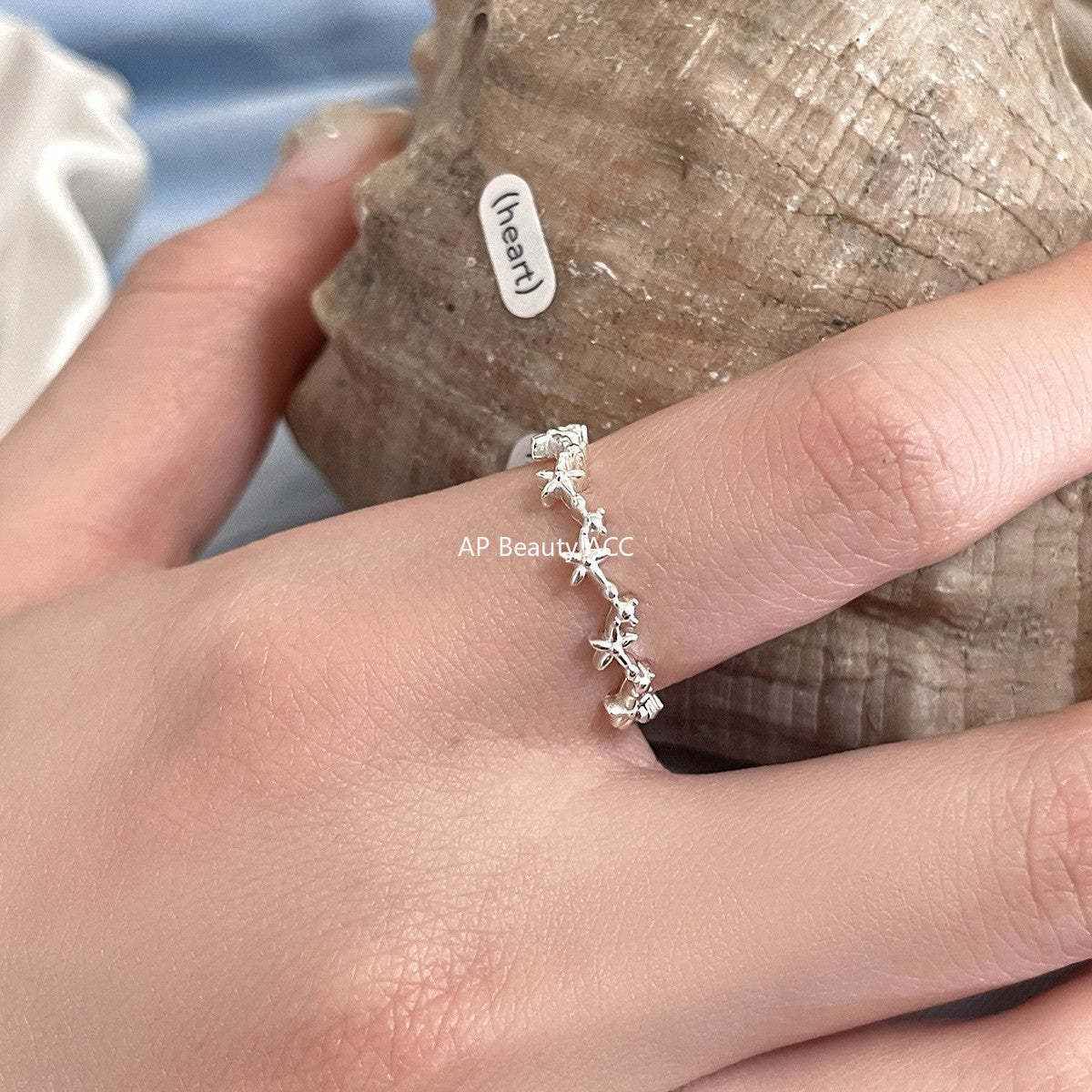 A관 - 925 실버 오각별 디자인 오픈형 반지 [JZ-0710] 25.09-4