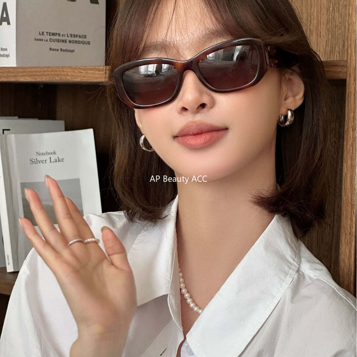 A관 - 925 은침 알파벳 라운드 링형 귀걸이 [EH-3168] 24.09-2
