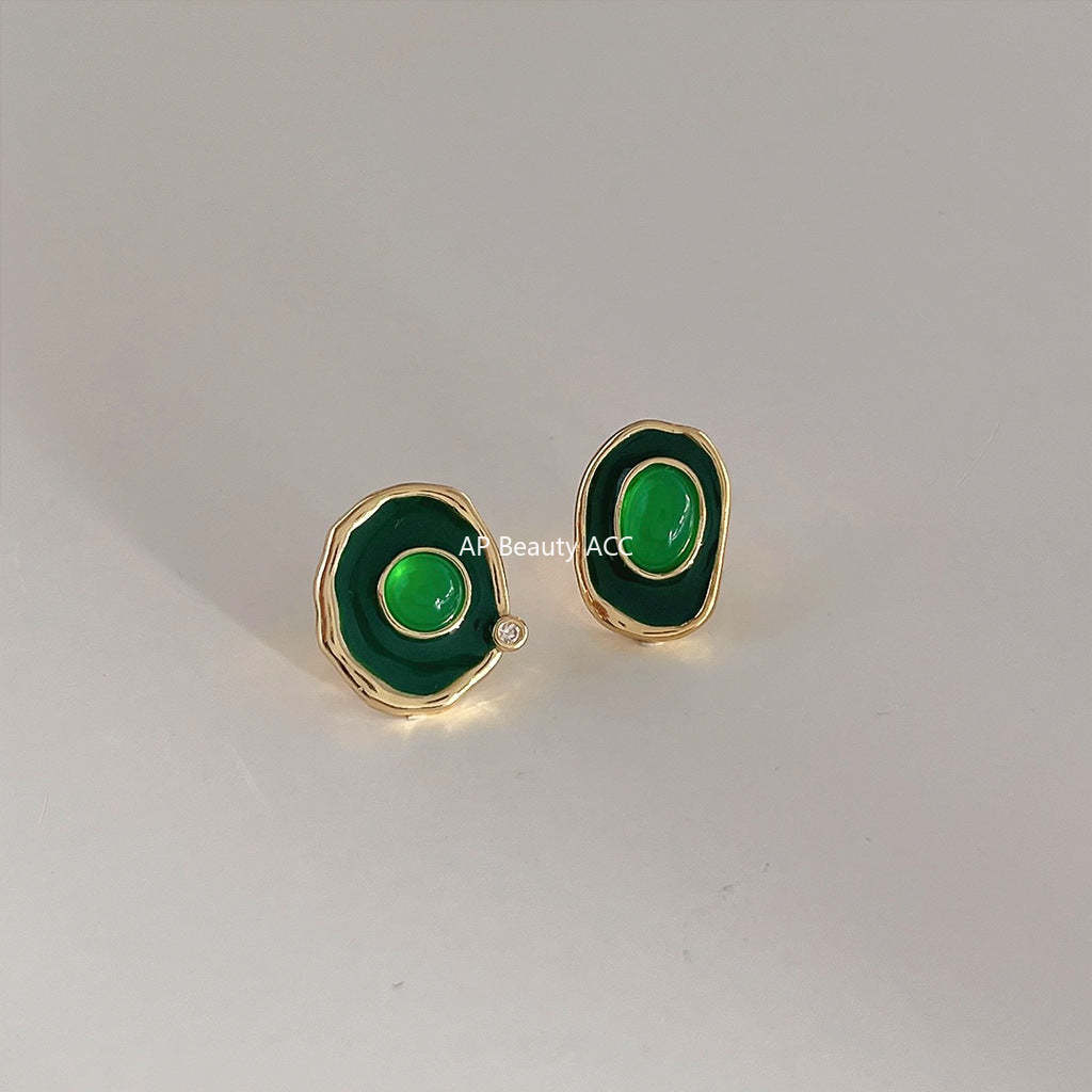 C관 - 프렌치 고급스러운 불규칙한 은침 귀걸이 [143] 24.04-1