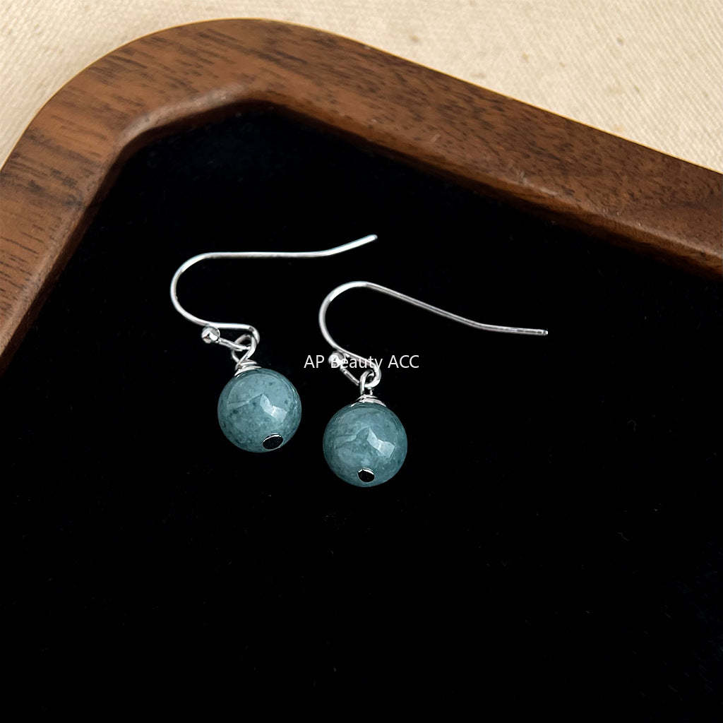 C관 - 천연석 자수정 심플 귀걸이 [5557-5564] 25.02-2